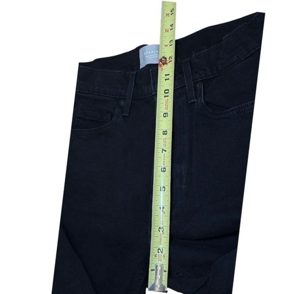 Everlane Denim The Original Cheeky‎ Jean Black High Rise Scandi Capsule Wardrobe